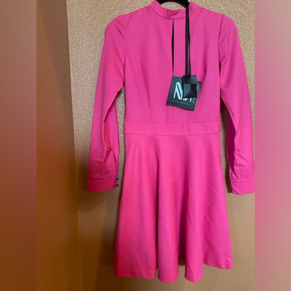 Marcell Von Berlin Pink Wool Dress